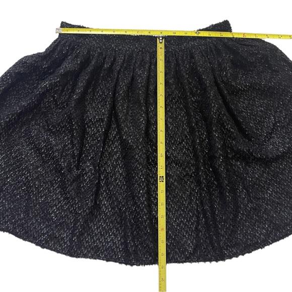 MICHAEL Michael Kors Black Silk Blend Sequin Flare Skirt Women's Size 8 NWT - Picture 8 of 13
